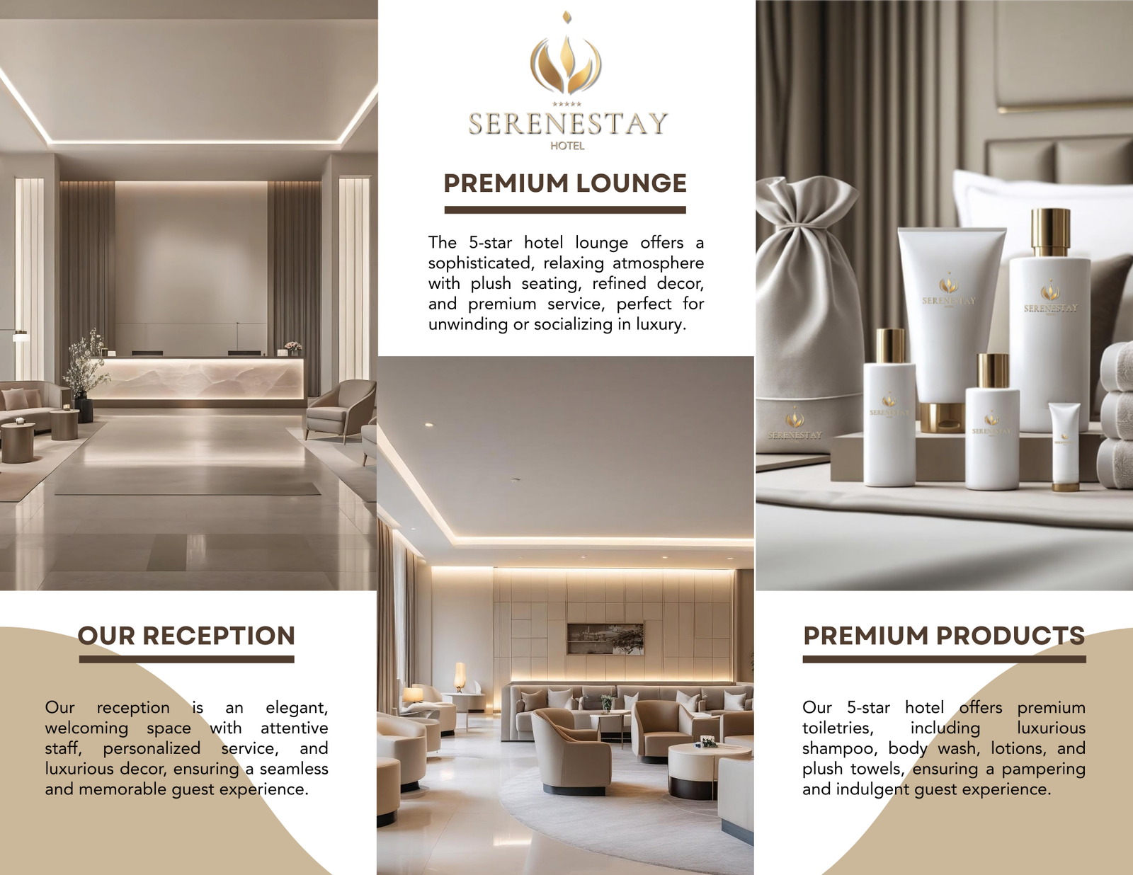 SereneStay Hotel Brochure Back Side